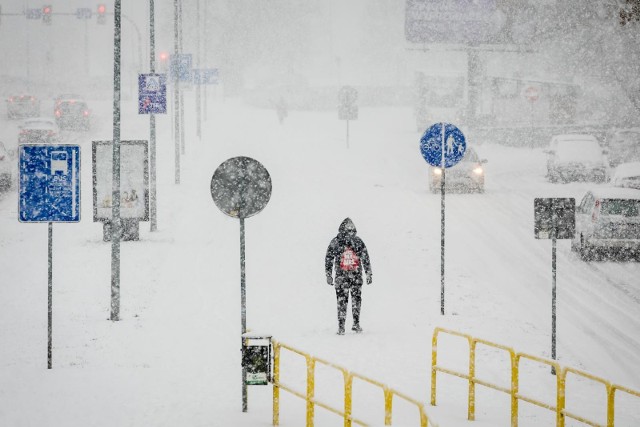 Tak wygląda dziś Polska. Na zdjęciu zaśnieżona Bydgoszcz