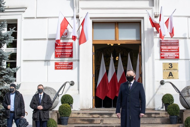 W rocznicę Bydgoskiego Marca podczas wizyty prezydenta i premiera odbyła się manifestacja, w której brali udział m.in. przedstawiciele Strajku Przedsiębiorców