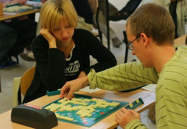 Zawody scrabble w Słupsku.