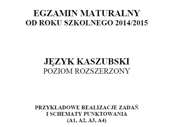 Próbna matura 2014/2015 z CKE - język kaszubski (p....