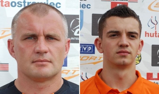 Tomasz Dymanowski (z lewej) i Adrian Frańczak meczu w Wodzisławiu nie mogą zaliczyć do udanych.
