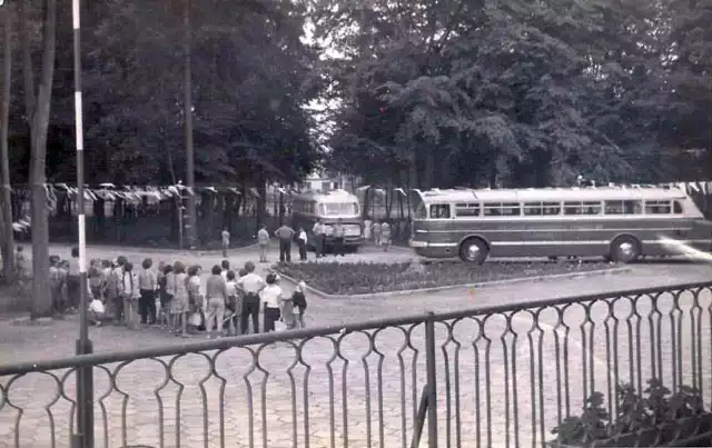 Dzieci pracowników Wojewódzkiego Przedsiębiorstwa Komunikacyjnego w Katowicach na koloniach w ośrodku wypoczynkowym w Szumiradzie