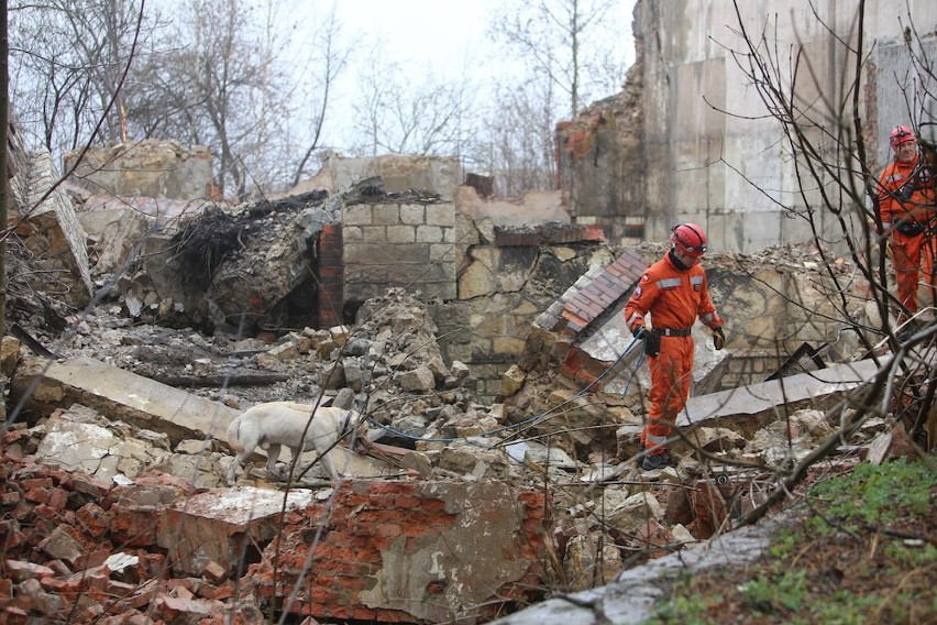 Katastrofa budowlana: Zawalona hala cementowni Grodziec