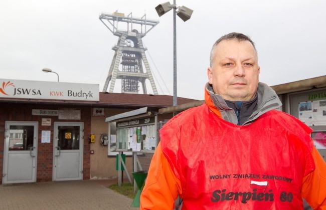Strajk górników w kopalni Budryk