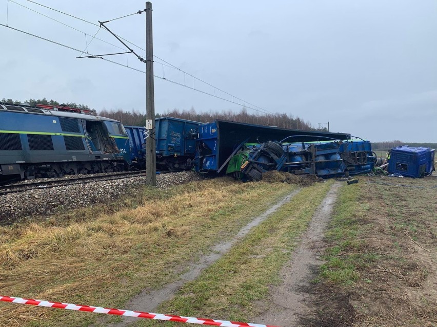 Usuwanie skutków wypadku w Gołuchowie rozpoczęte. Jest komunikat Polskich Kolei Państwowych