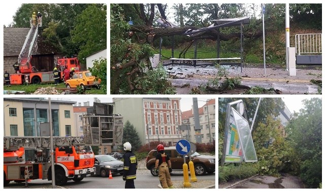 Spore zniszczenia po piątkowej nawałnicy, która przeszła przez Opole.