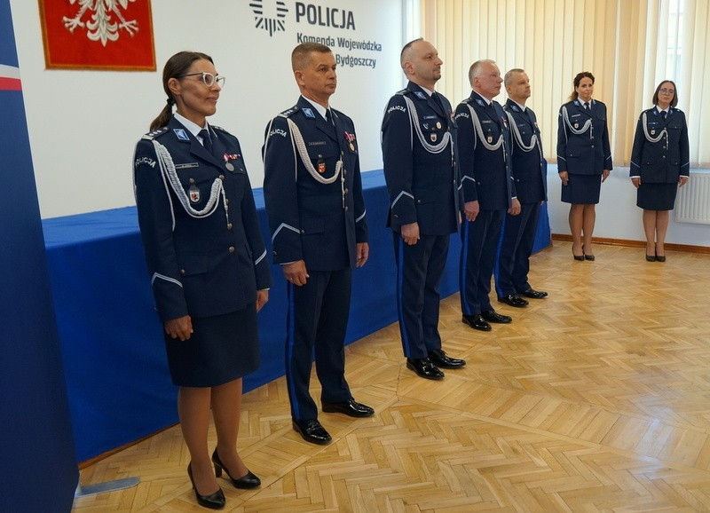 Duże zmiany w kierownictwie kujawsko-pomorskiej Policji. Były odejścia i nominacje