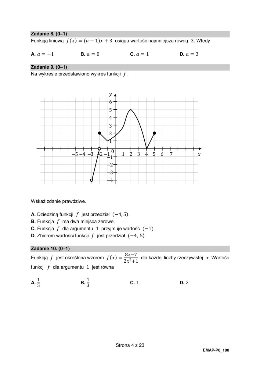 Próbna matura CKE 2021 MATEMATYKA p. podstawowy