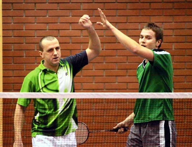 Dariusz Zięba (z lewej) i Paweł Lenkiewicz wygrali w grze podwójnej