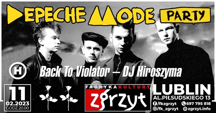 DEPECHE MODE PARTY -BACK TO VIOLATOR/ DJ HIROSZYMA...