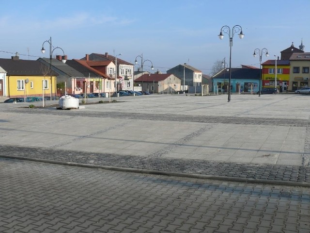 Rynek w Wodzisławiu tuż po I etapie rewitalizacji.