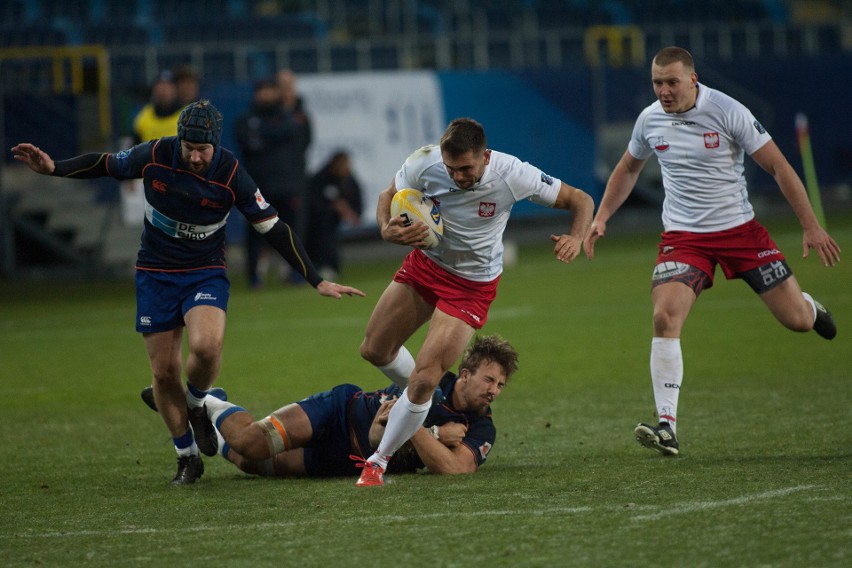 Rugby. Holendrzy nie mieli litości. Wysoka porażka Polaków na Arenie Lublin (ZDJĘCIA)