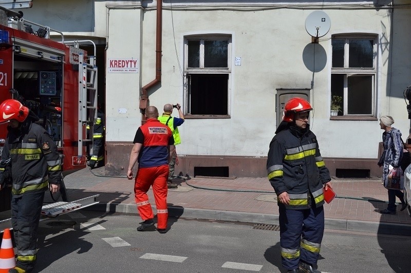 Pożar na Katedralnej w Częstochowie