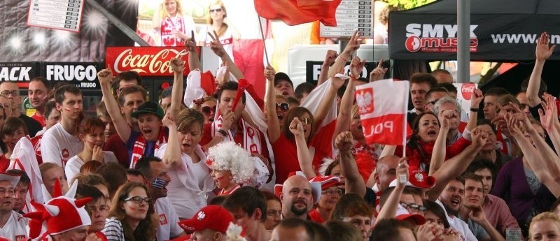 Mecz Polska - Grecja w Szczecińskiej strefie kibica