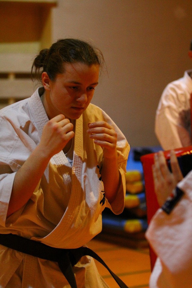 Anna Kolasińska z Opolskiego Klubu karate Kyokushin