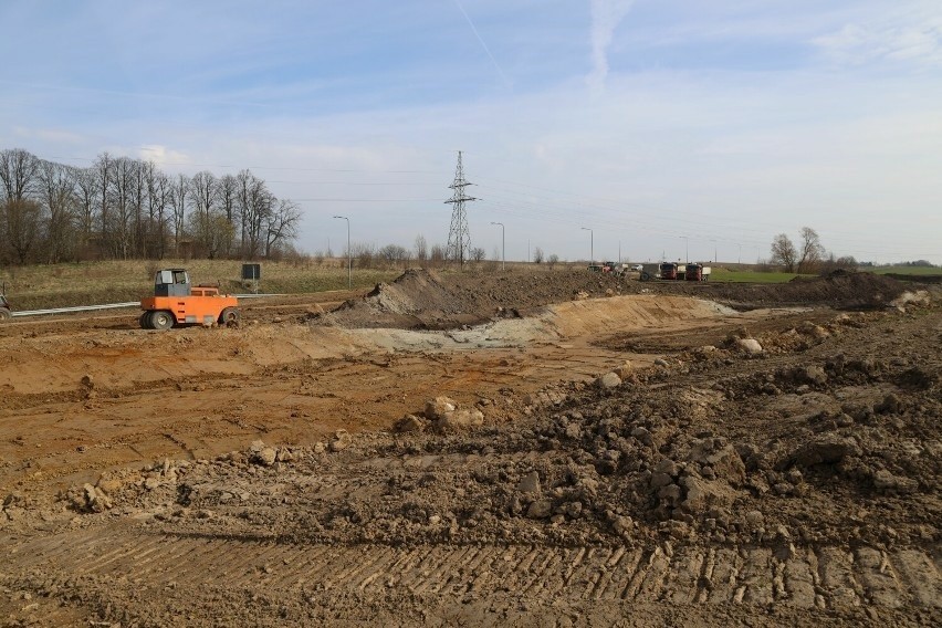Budowa drogi S11 w okolicach Szczecinka.