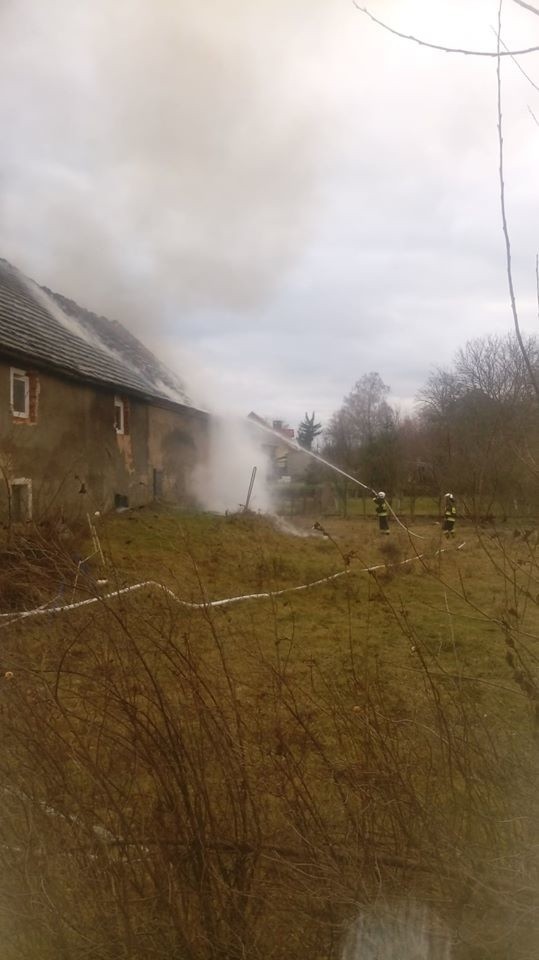Pożar stodoły w Raciborowicach