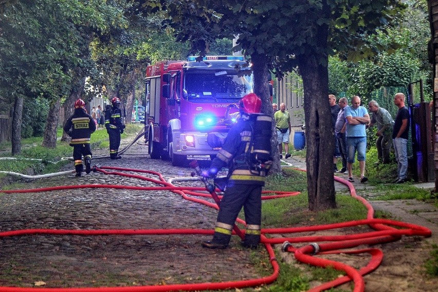 Pożar na Wilanowskiej w Łodzi