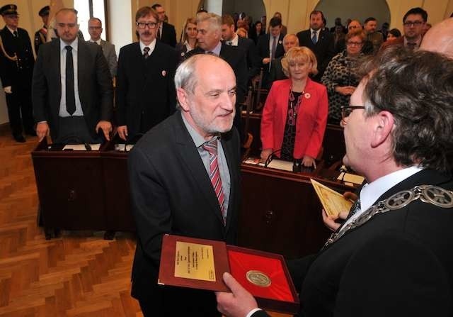 Urodziny miasta-medale Kazimierza WielkiegoProf. dr hab. Zygmunt Babiński