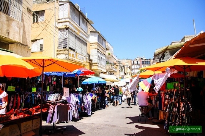 Bazar Karmel niedaleko dzielnicy Jemenickiej