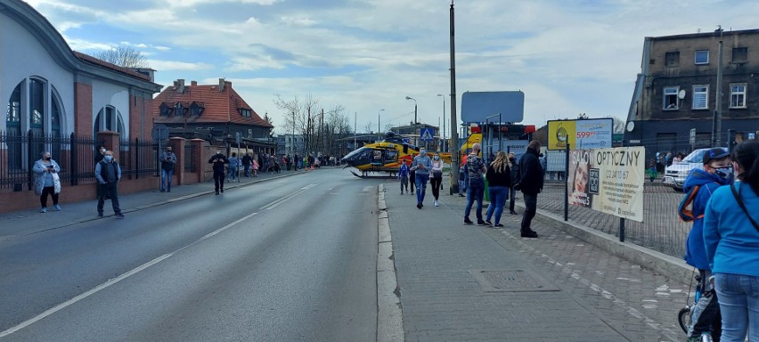 W Chorzowie przy ulicy Truchana lądował śmigłowiec LPR....