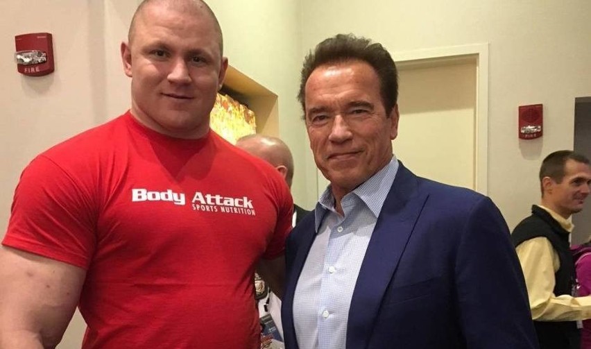 Strongman z Chlebowa i Arnold Schwarzenegger