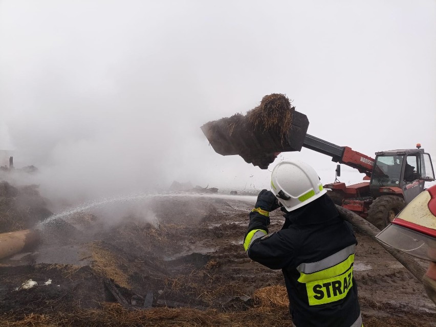 Pożar we wsi Zarośle w Gm. Rogóźno spowodował straty...