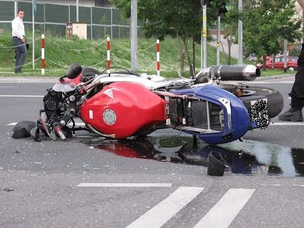 Wypadek motocyklisty na skrzyzowaniu Zielonogórskiej z...
