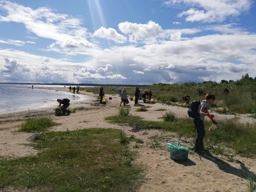Rezerwat przyrody Mewia Łacha posprzątany przez urzędników i aktywistów