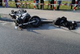 Wypadek na Aleksandrowskiej w Łodzi. Mężczyzna potrącony przez motocyklistę. 