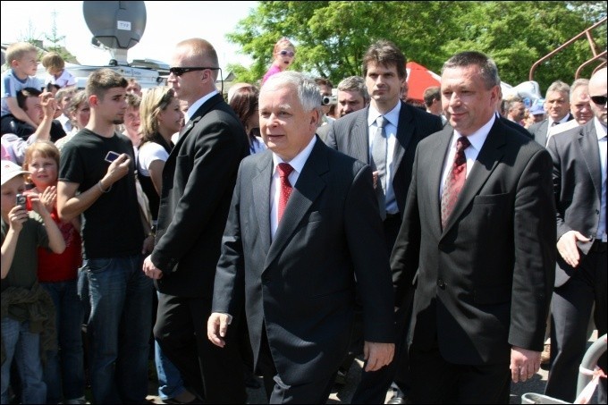 Lech Kaczyński w Płoniawach