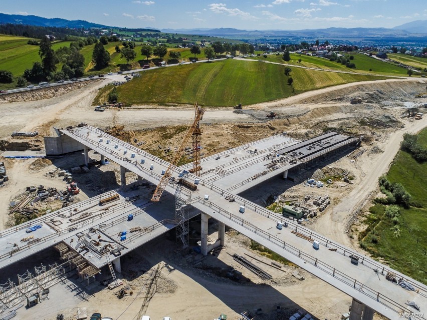 Budowa nowej zakopianki na odcinku Rdzawka - Nowy Targ