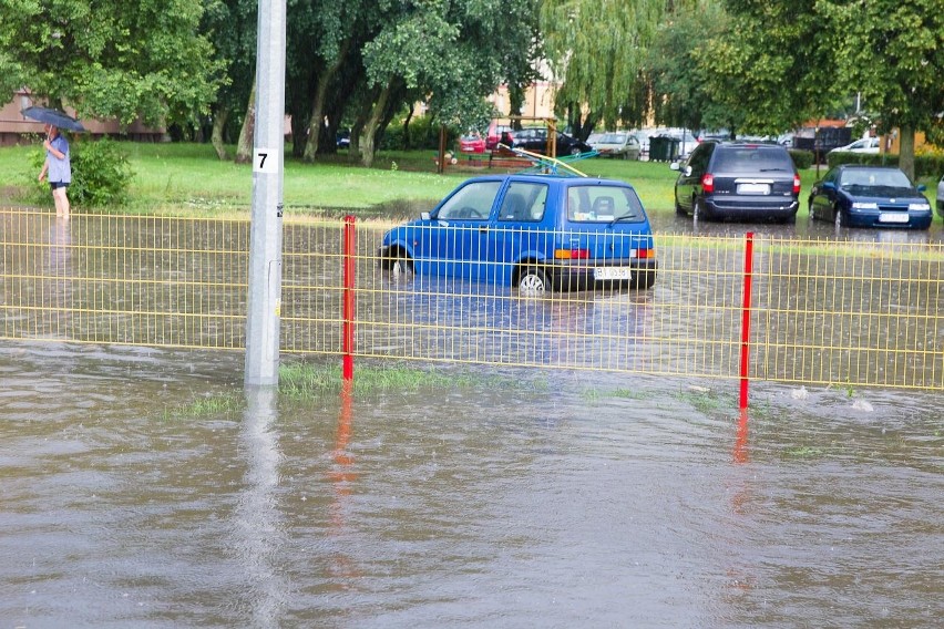 Ulewa w Białymstoku 28.07.2016