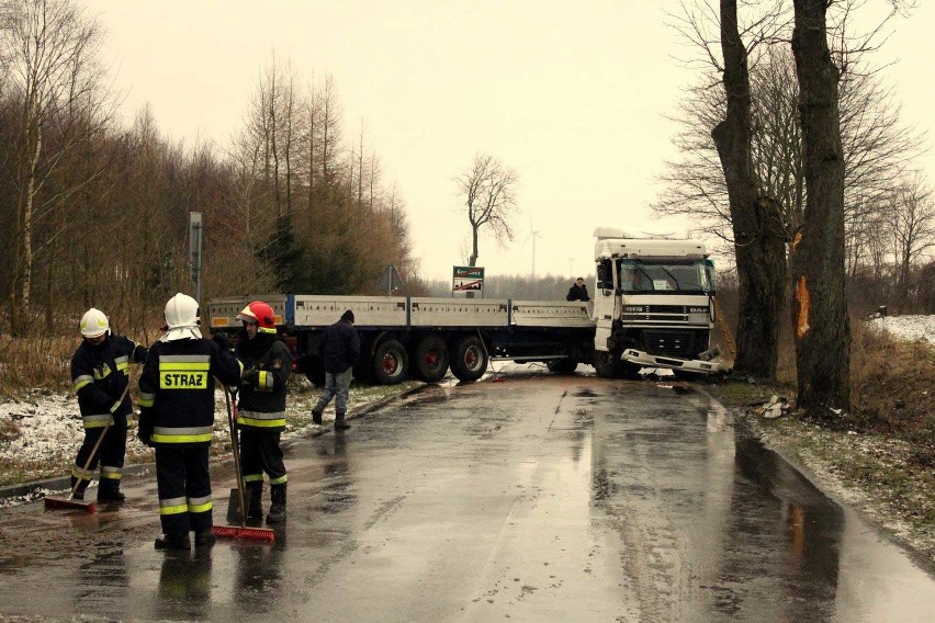 Wypadek na trasie Karlino - Gościno