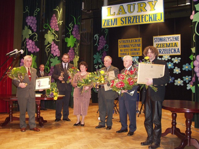 Nagrodzeni (od lewej): Antoni Świtała, Hubert Kurzał, Teresa Sobota, Ryszard Lipok, Jacek Lyka i Bernard Maseli.