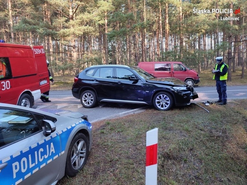 Wypadek w Bruśku. Cztery osoby zostały odwiezione do...