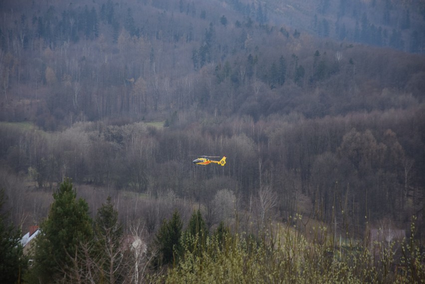 Lądowanie LPR w Górach Opawskich. Śmigłowiec wezwano do nagłego zachorowania