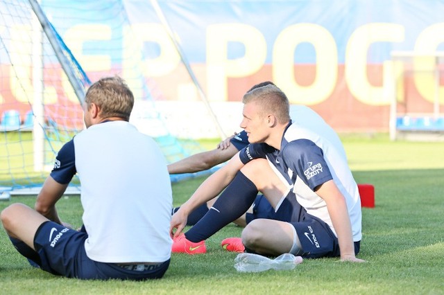 Środowy, wieczorny trening piłkarzy Pogoni Szczecin - 23.07.2014 r.