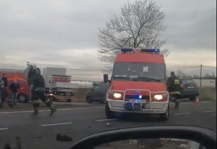 Wypadek motocyklisty w Koziegłowach