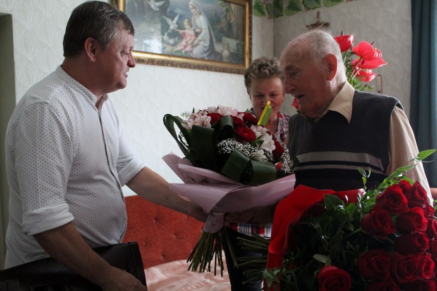 Aleksandra Bochenka, w dniu setnych urodzin, odwiedził...