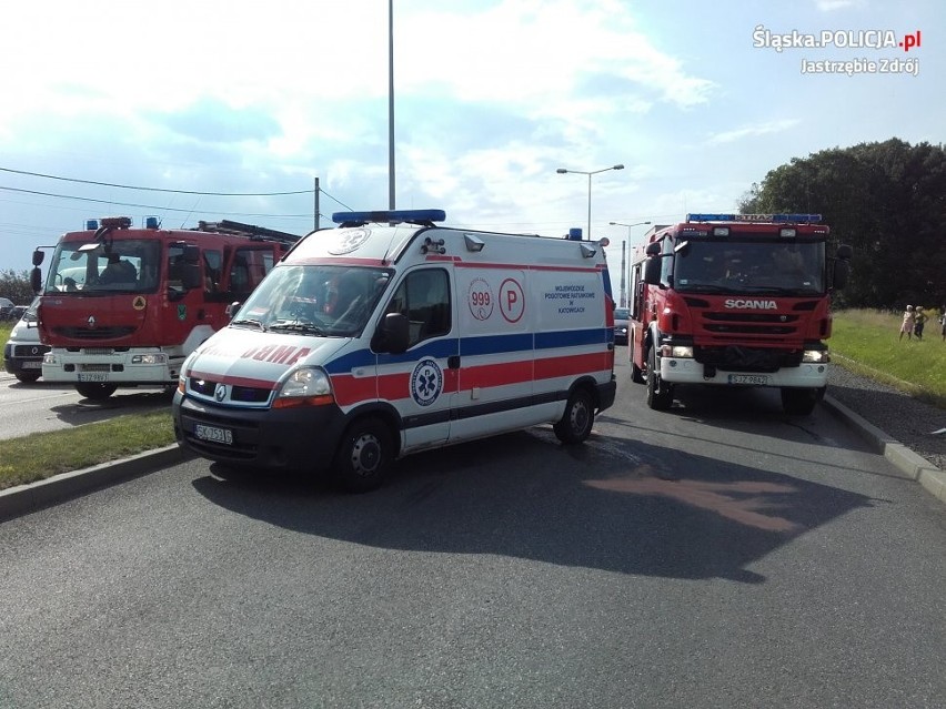 Śmiertelny wypadek motocyklisty w Jastrzębiu-Zdroju ZDJĘCIA