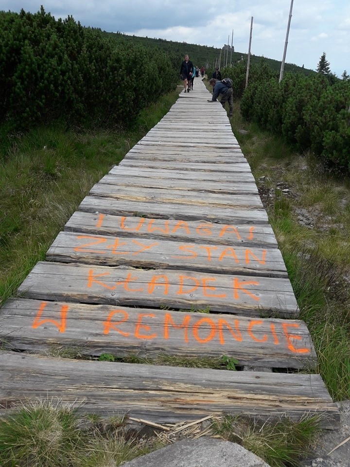 Trwa remont szlaków w Karkonoszach. Tak przebiegają prace (ZDJĘCIA, UTRUDNIENIA)