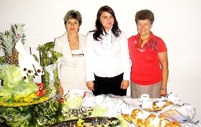 Od lewej: Ewa Perlińska, Sandra Rudzińska, Anna Górska z ZE CKR w Kowalu