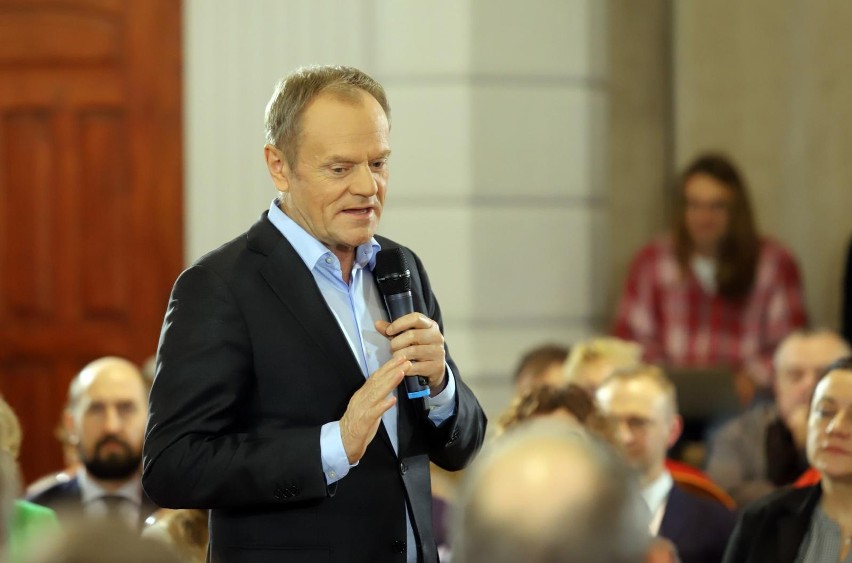 Donald Tusk w Siemianowicach Śląskich spotkał się z...