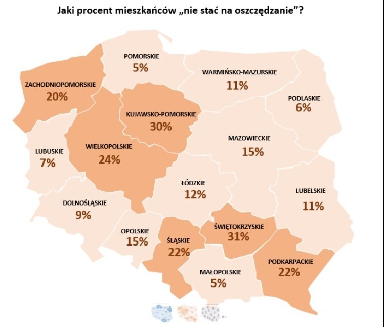 Tylu mieszkańców Kujaw i Pomorza "nie stać" na oszczędzanie, a tylu stać! Na ile wystarczą im oszczędności?