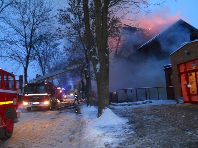 Pożar budynku willowej dzielnicy Ciechocinka wybuchł około godziny 6.30