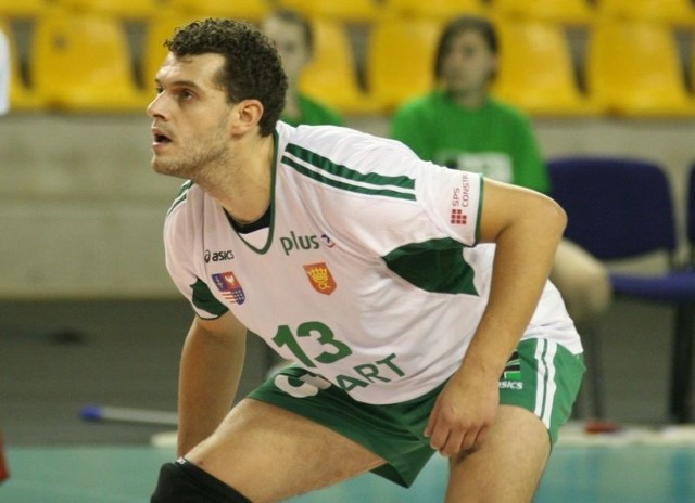 Piotr Łuka zdobył 16 punktów w meczu z Delectą i była wyróżniającym się zawodnikiem na parkiecie.