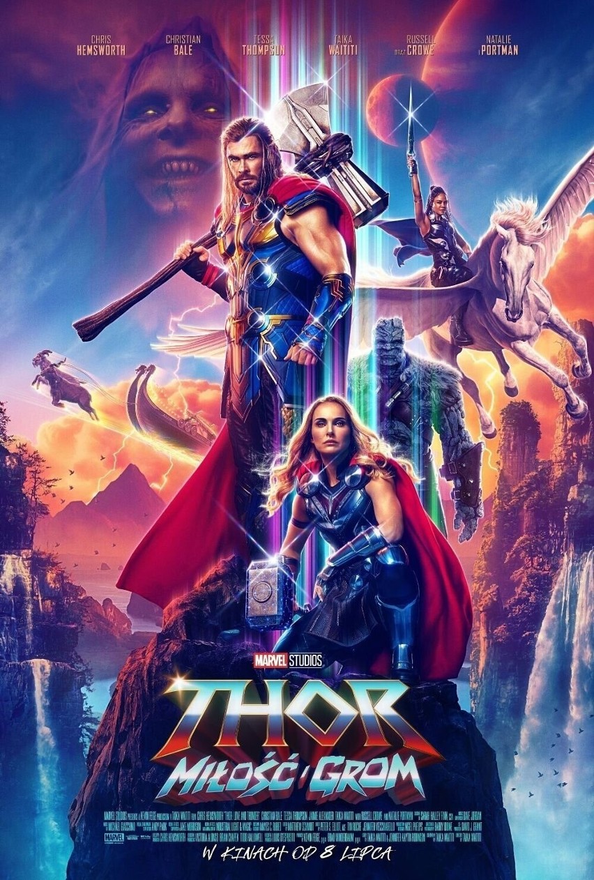Plakat promujący Thor: Miłość i grom...