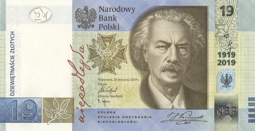 Narodowy Bank Polski wyemituje banknot o nominale 19 złotych