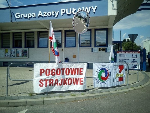 Pogotowie strajkowe ogłosił Związek Zawodowy Pracowników Ruchu Ciągłego w ZA „Puławy”